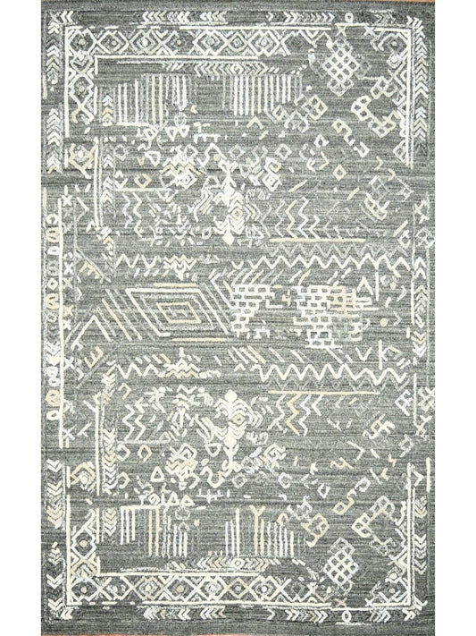 Indian Lori Buf hand knotted rug 5x8