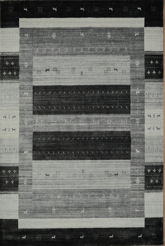 Indian Lori Buf hand knotted rug 5x8