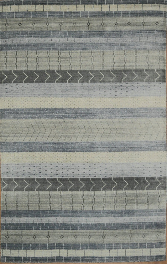 Indian Jaipur hand knotted rug 5x8