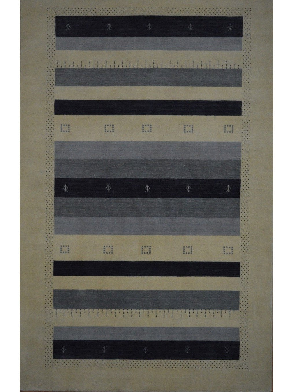 Indian Indonepali hand knotted rug 8x10
