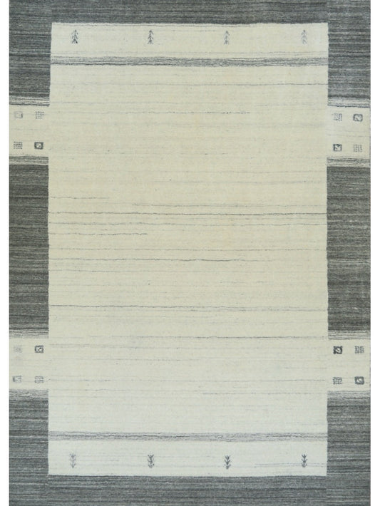 Indian Lori Buf hand knotted rug 6x9