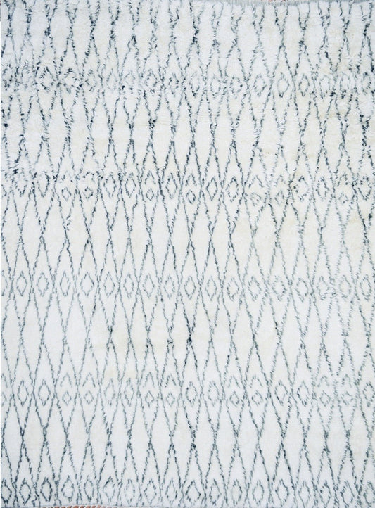 Indian Jaipur Mohi hand knotted rug 8x11+