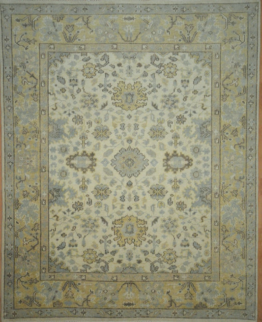 Indian Jaipur hand knotted rug 8x10