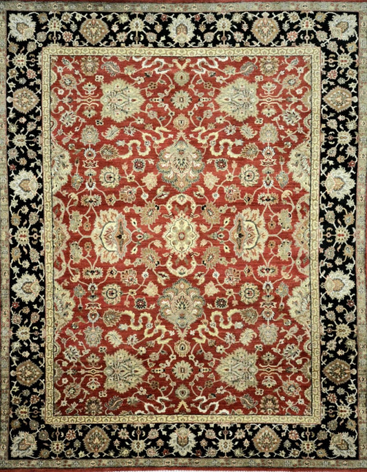 Indian Jaipur hand knotted rug 8x10