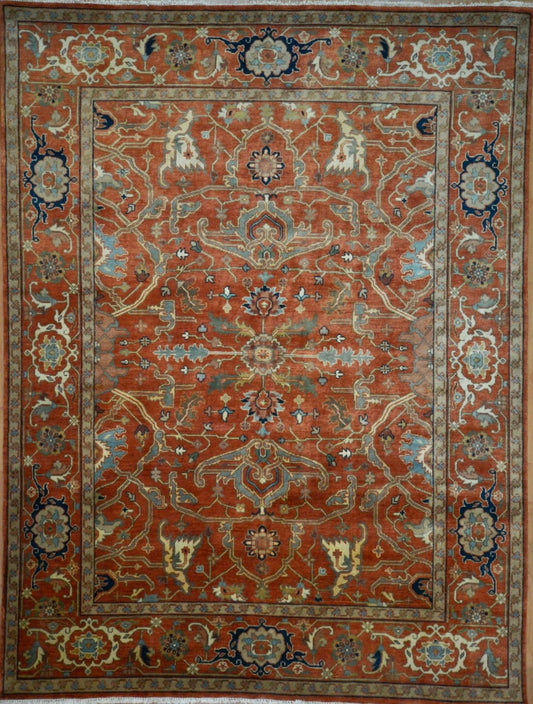 Persian Bakhtiari hand knotted rug 5x7