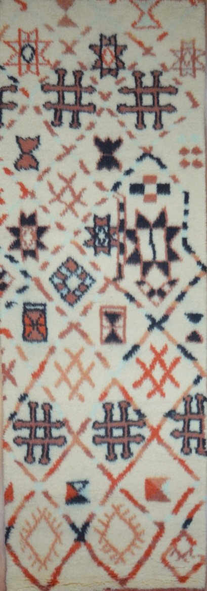 Indian Moroccan Style hand knotted rug