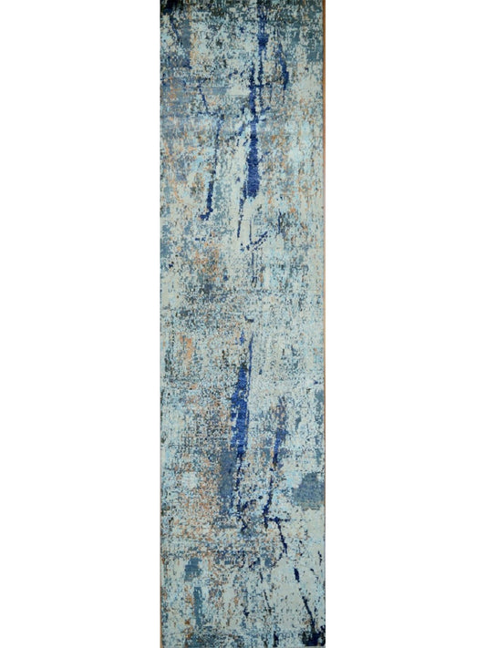 Indian Jaipur Wool & Silk hand knotted rug