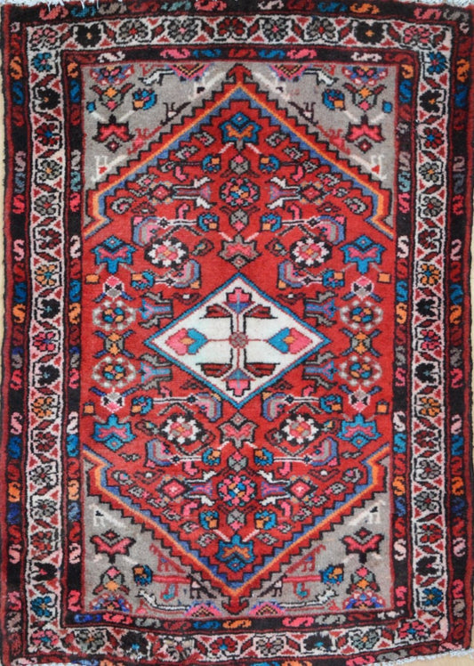 Persian Asad Abad hand knotted rug 2x3