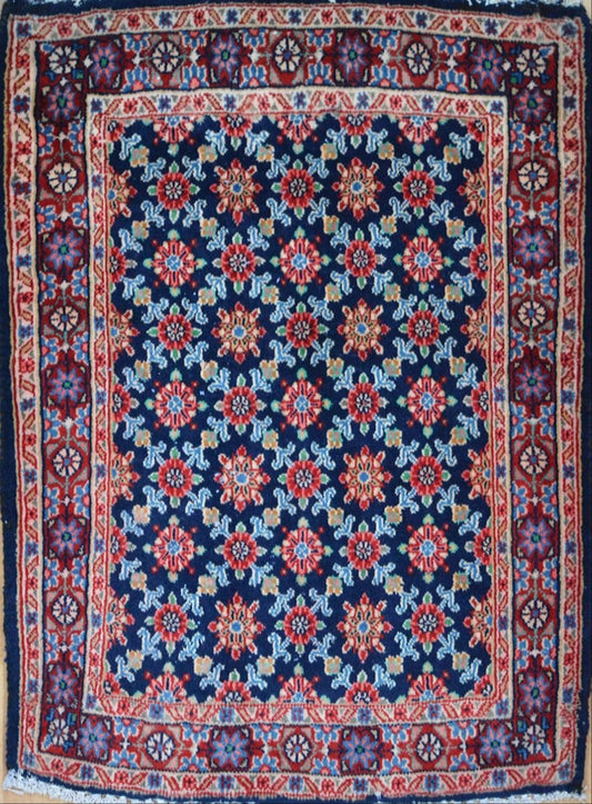 Persian Hamadan hand knotted rug 2x3
