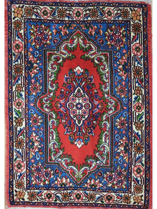 Persian Sauroogh hand knotted rug 2x3