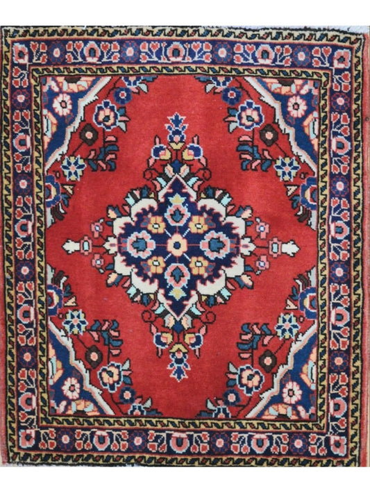 Persian Hamadan hand knotted rug 2x3