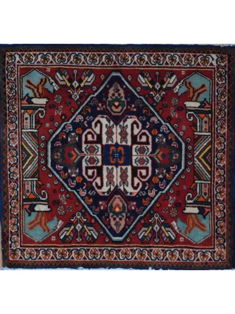 Persian Shiraz hand knotted rug 2x3
