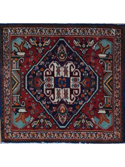 Persian Shiraz hand knotted rug 2x3