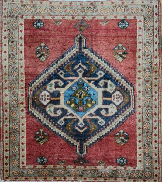 Persian Sauroogh hand knotted rug 2x3