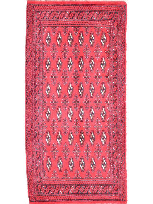 Persian Turkman hand knotted rug 2x3