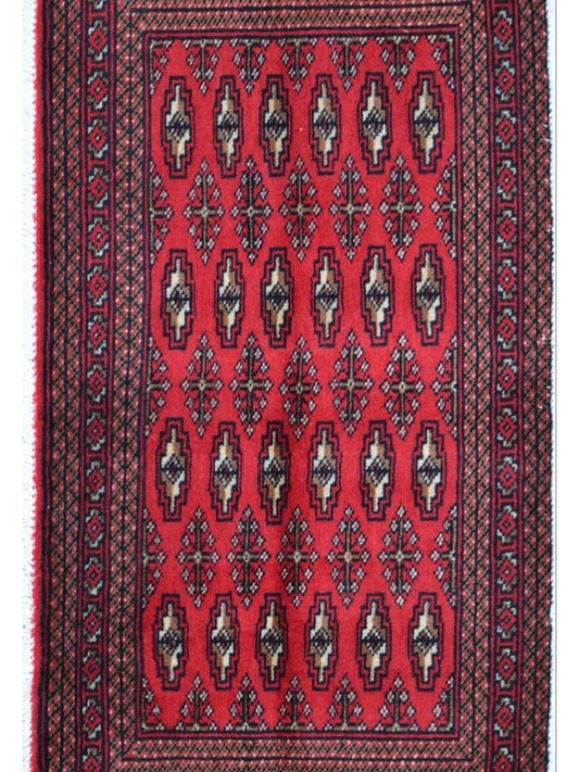Persian Turkman hand knotted rug 2x3