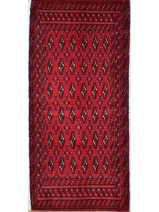 Persian Turkman hand knotted rug 2x3