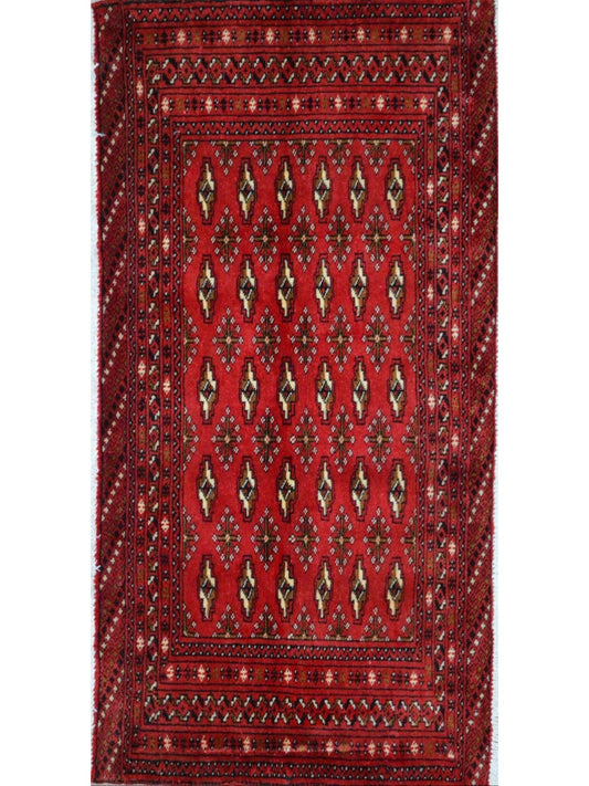 Persian Turkman hand knotted rug 2x3