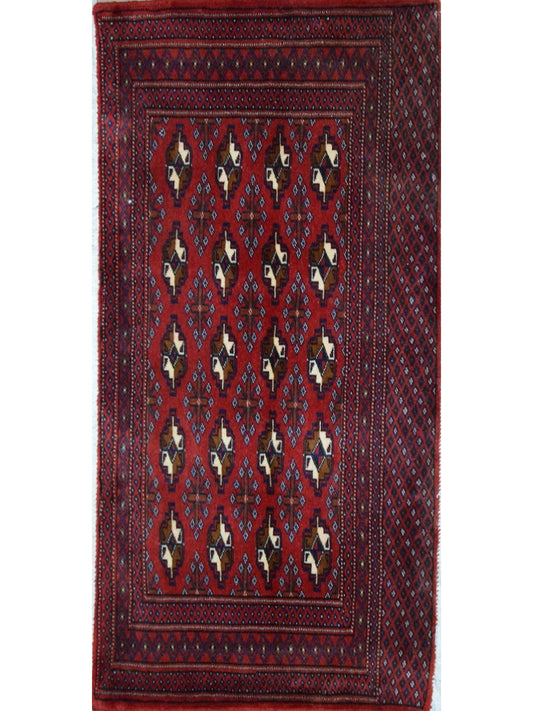 Persian Turkman hand knotted rug 2x3