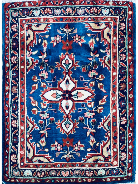 Persian Hamadan hand knotted rug 2x3