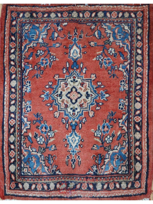 Persian Hamadan hand knotted rug 2x3