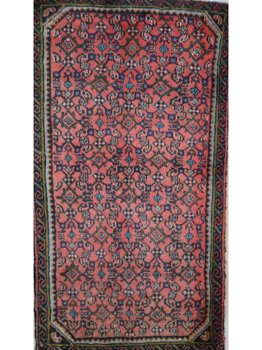 Persian Seneh hand knotted rug 2'6x4'6