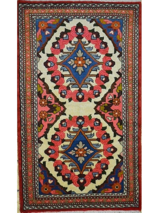 Persian Hamadan hand knotted rug 3x5