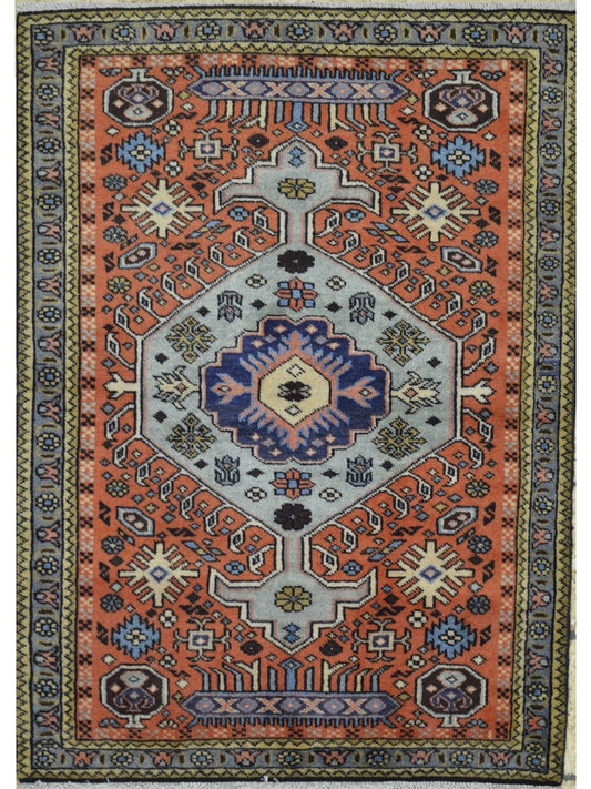 Persian Hamadan hand knotted rug 3x5