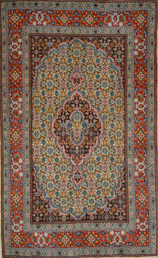 Persian Nahavand hand knotted rug 3x5