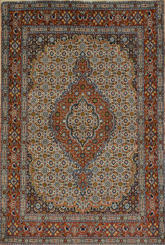 Persian HosseinAbad hand knotted rug 3x5