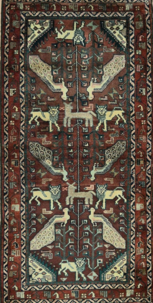Persian Lilian hand knotted rug 5x7
