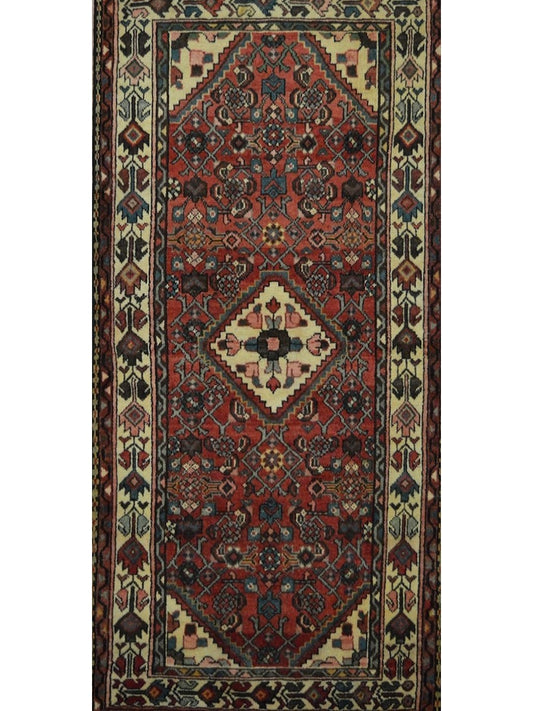 Persian Nahavand hand knotted rug 3x5