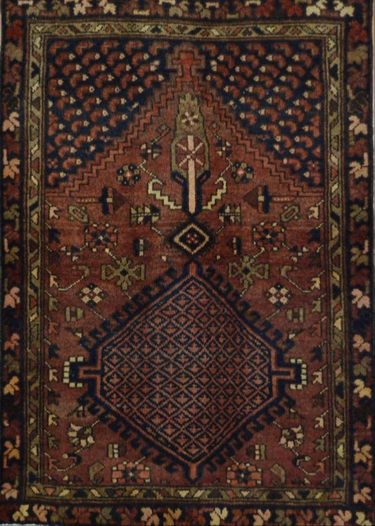 Persian Tabriz hand knotted rug 3x5