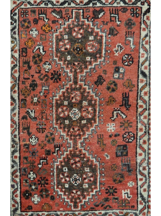 Persian Hamadan hand knotted rug 3x5
