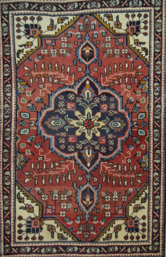 Persian Hamadan hand knotted rug 3x5
