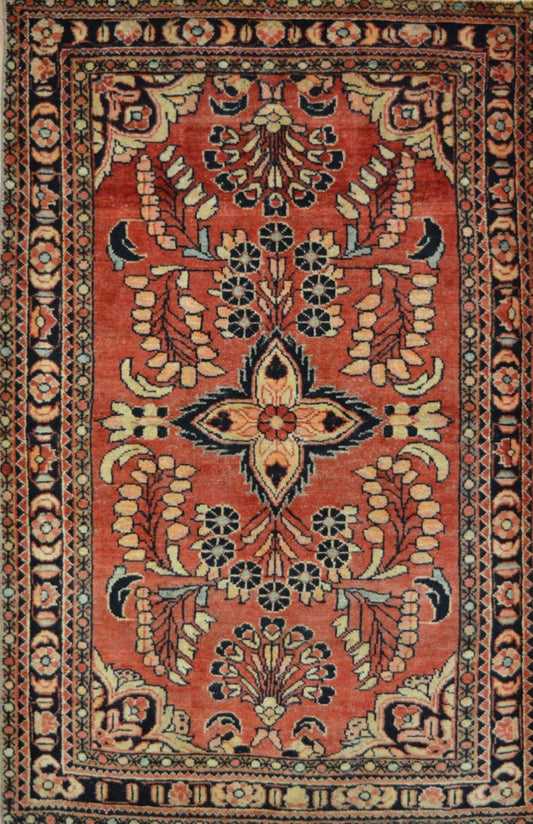 Persian Hamadan hand knotted rug 3x5