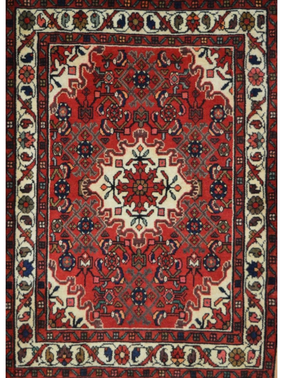 Persian Hamadan hand knotted rug 3x5