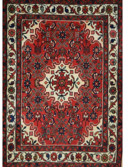 Persian Hamadan hand knotted rug 3x5