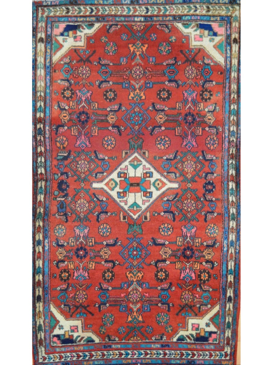 Persian Nahavand hand knotted rug 3x5