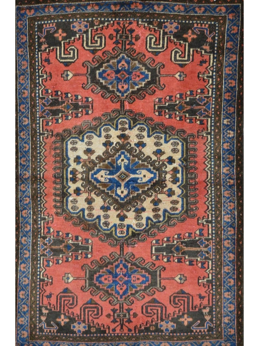 Persian Bakhtiari hand knotted rug 3x5