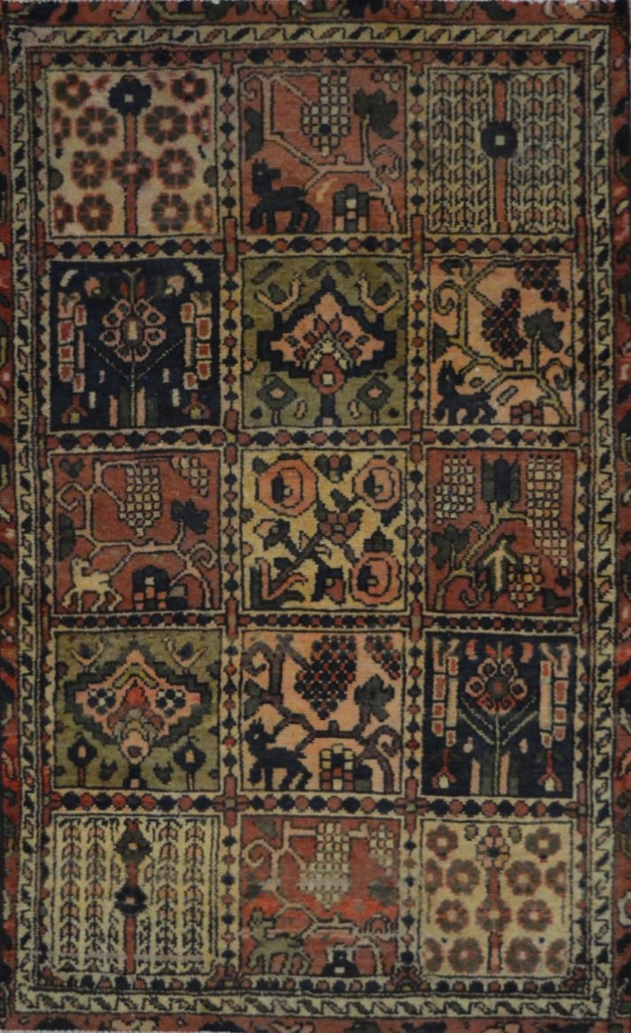 Persian Mir hand knotted rug 3x5