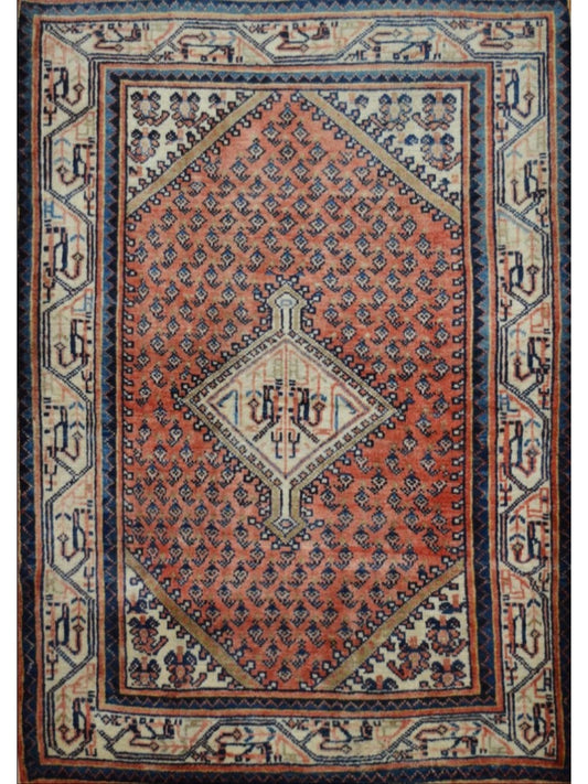 Persian Tabriz hand knotted rug 3x5
