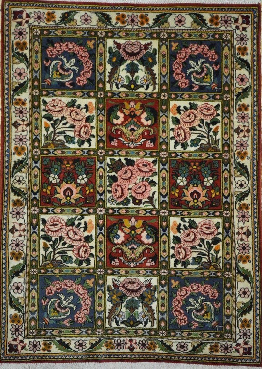 Persian Shiraz hand knotted rug 3x5