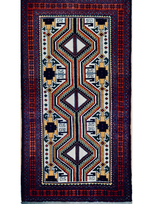 Persian Balooch hand knotted rug 3x5