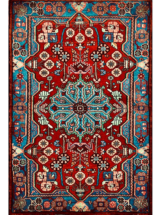 Persian Nahavand hand knotted rug 3x5