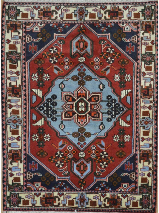Persian Bidjar hand knotted rug 4x6