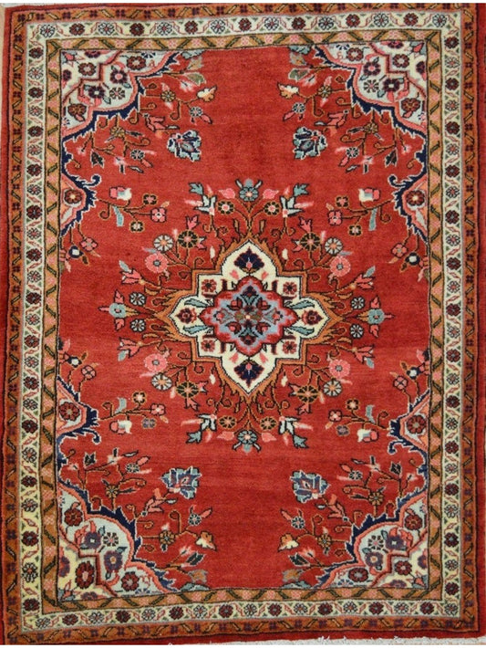 Persian Bidjar hand knotted rug 4x6