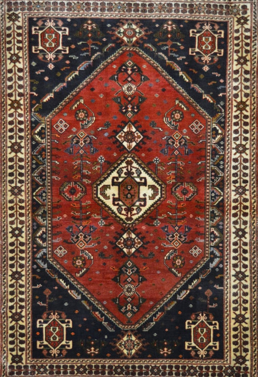 Persian Joshaghan hand knotted rug 4x6
