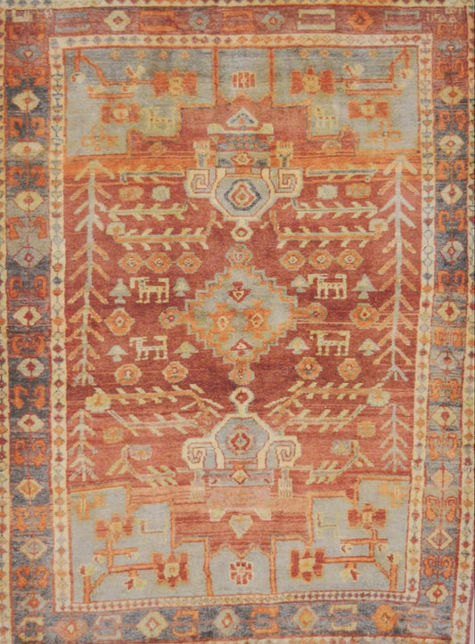Persian Kashan hand knotted rug 4x6