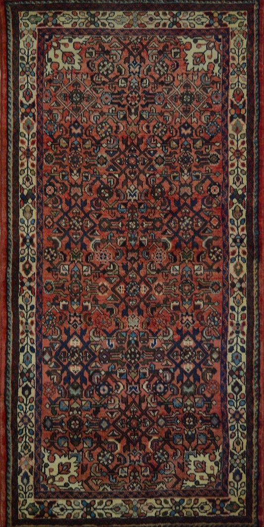 Persian Hamadan hand knotted rug 4x6